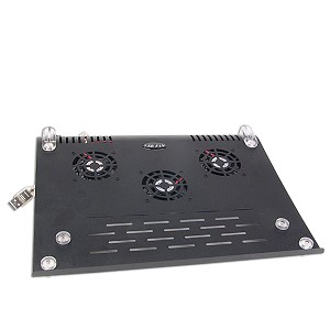 Notebook Cooler Pad w/3 60mm Fans (Black)